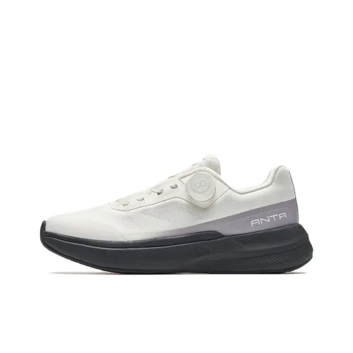 ANTA Shen Xing 12 Амортизация Дышащий Легкий Низкий Топ Кроссовки для тренировок Женские Айвори Белый Magic Carpet Серый