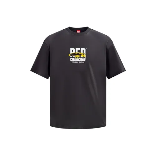 REDCHARCOAL Короткий рукав T-рубашки Полу-рукав Пара рубашек Унисекс