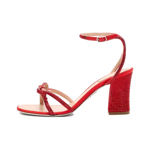 RENE CAOVILLA Nicole One Strap Sandals 8 cm Women's Red RENE CAOVILLA Nicole One Ремешок Сандалии 8 см Женские Красные