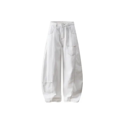 51XXHA Белый Унисекс Джинсы