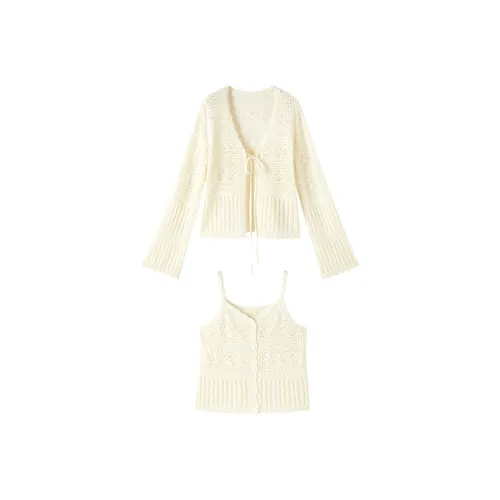 XIANGYING Цапельно-белый Женские Повседневные костюмы