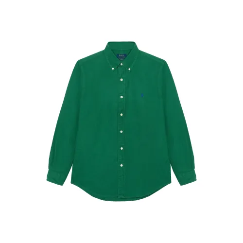 Polo Ralph Lauren SS23 Рубашка Мужская Изумрудно-Зеленая