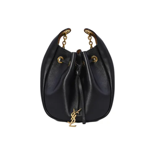 SAINT LAURENT Cassandre Телячья кожа Сумка через плечо Женская Черная