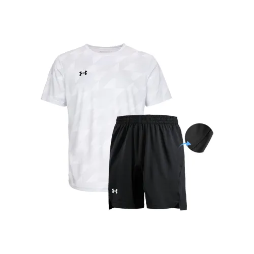 Under Armour Under Armour Спортивный костюм Быстросохнущий Moisture wicking Унисекс Топ+Шорты