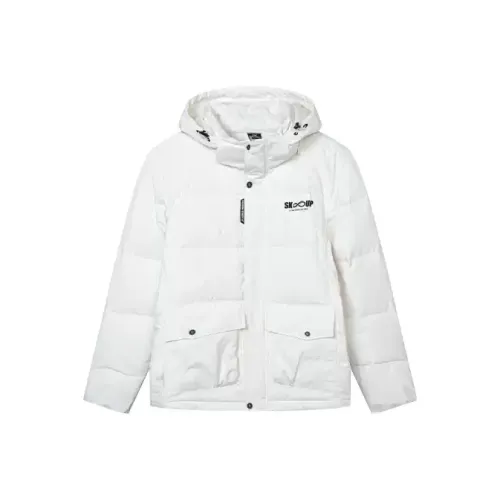 361° Перьевой белый Мужской Пуховик