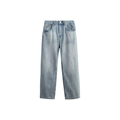 AZVK H2 NB0060 Vintage Light Blue Men's Jeans AZVK H2 NB0060 Винтажный Светло-Синий Мужские Джинсы