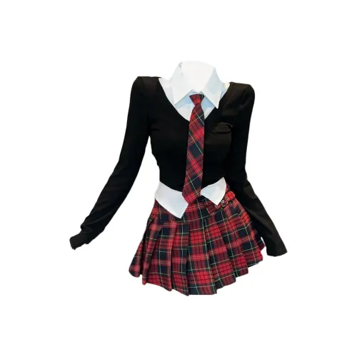 MORii Черный Женские Комплекты с Юбкой