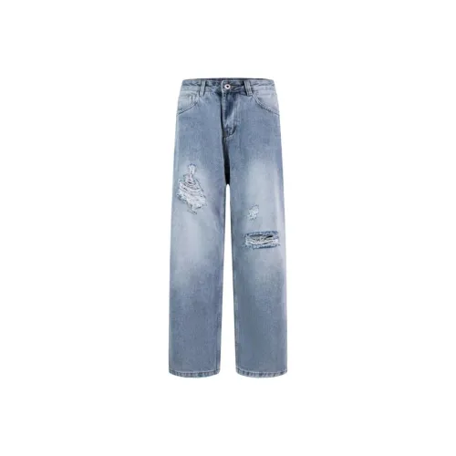 Xiyue Бетонно-серый Мужские Джинсы