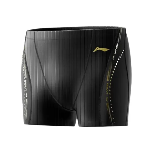LINING Черный/Золото Мужские Плавательные Шорты