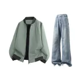 Армейский зеленый + светло-синий