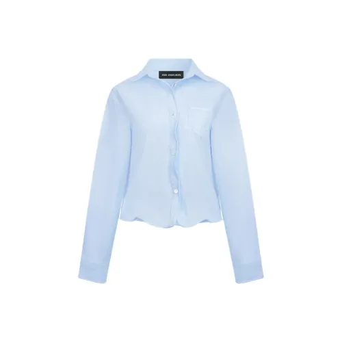 Ann Andelman Blue Women's Shirts Анн Анделман Синие Женские Рубашки