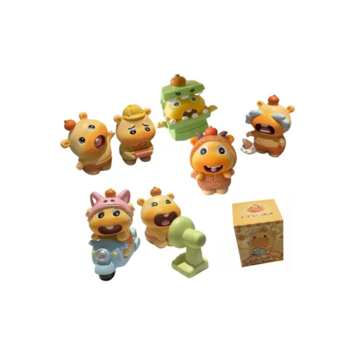 Fluffy Bear Extra Сладкий Capybara Lulu Слепые коробки Один Mystery Коробка Целая коробка 6 шт