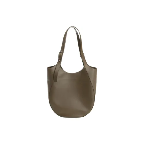 LONGCHAMP Le Foulonné Коровья кожа Плечевая сумка Женская Зеленая