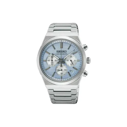 SEIKO Кварцевый механизм нержавеющая сталь ремешок часы 40 мм мужской синий циферблат