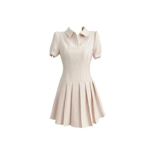 GRAYISMOON Короткое платье с короткими рукавами женское