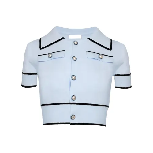 Leather Cat Синий Женские Трикотаж