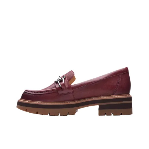 Clarks Лоферы Бордовые Женские