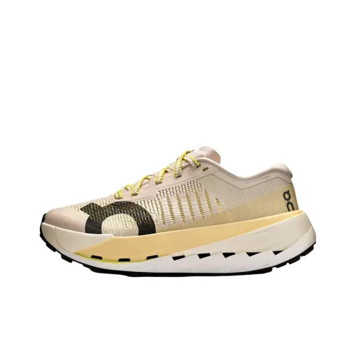 On Cloudultra Pro Rebound Беговые кроссовки Женские Бежево-желтые