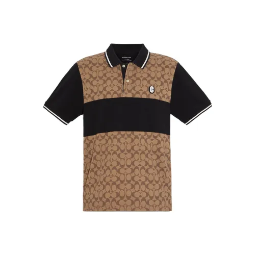 COACH SS23 Поло Мужское Хаки