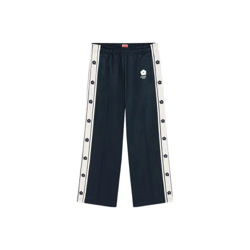 KENZO Вязаные тренировочные брюки мужские цвет полночный синий