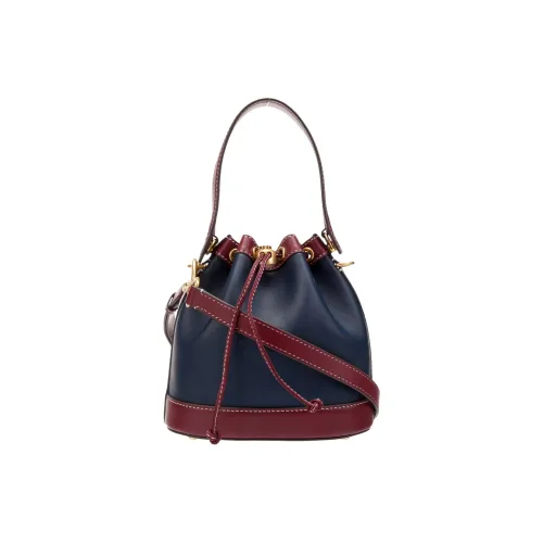 Tory Burch T Monogram Коровья кожа Ведрообразная сумка Сумка через плечо Сумка для женщин Морской синий