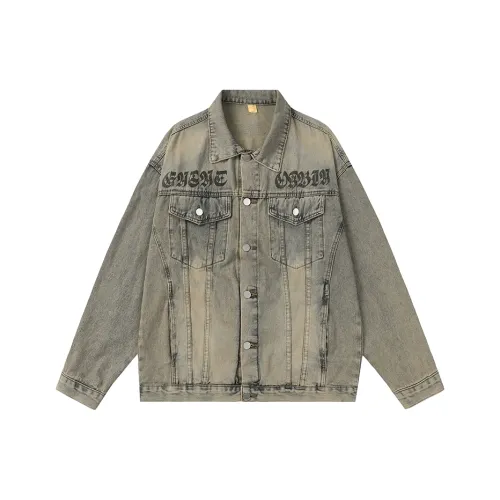 PISYPOX Желтый Унисекс Джинсовые куртки