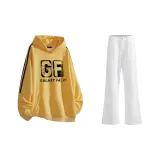 Комплект одежды (Свитшот Egg Yolk + Белые Джинсы)