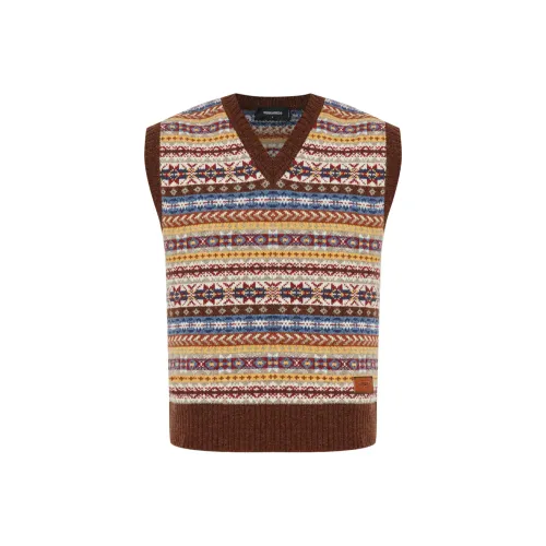 DSQUARED 2 Коричневый Мужские Майки