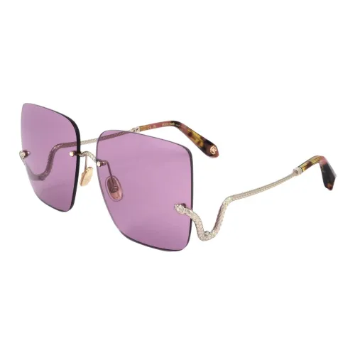 Roberto Cavalli Металл Квадрат Солнцезащитные очки Женские Розовый