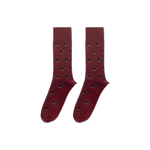 Paul Smith 1 Pack Коричневые Мужские Носки до икры MID