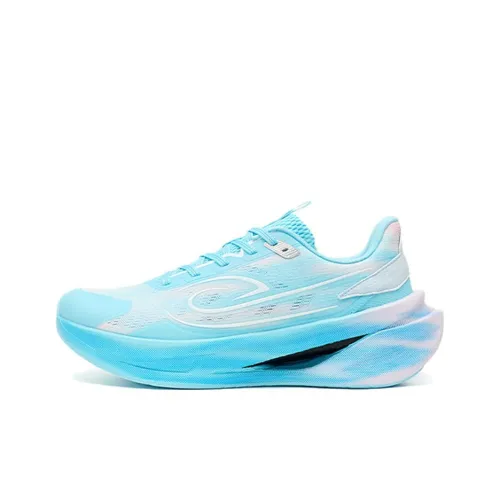 QIAODAN Амортизаторы Slip-resistant Дышащие Низкие Городские Кроссовки для Коммутации и Бега Мужские Перисто-голубые Серебряные