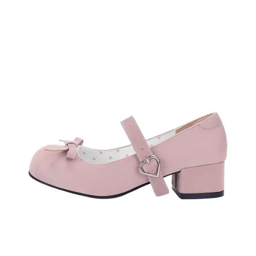 TAFN Mary Jane Shoes Pink Women's