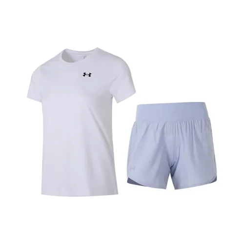 Under Armour Sports Life Collection Белый и Фиолетовый 2 упаковки Женские Повседневные костюмы