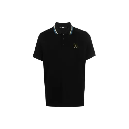 Поло Мужское KARL LAGERFELD Черное