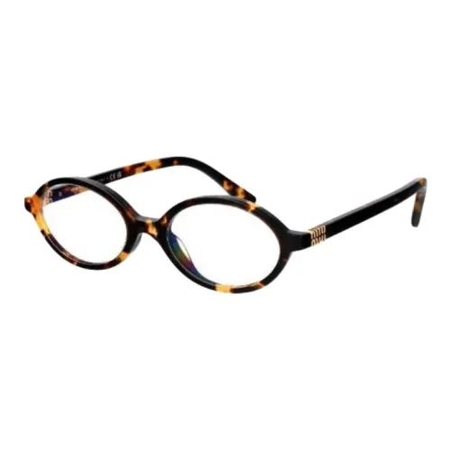 MIU MIU OVAL SUNGLASSES Женские Коричневый