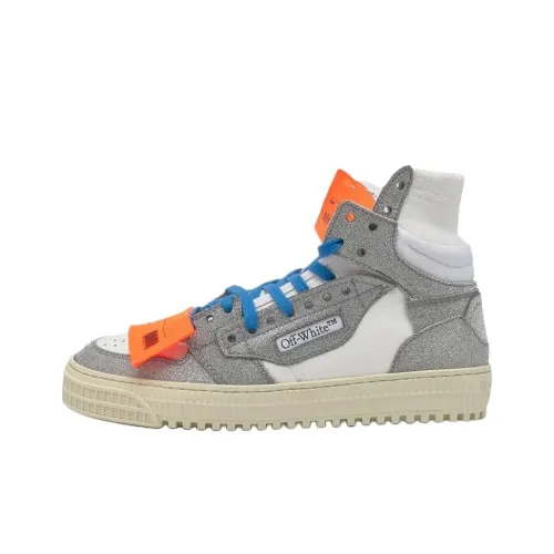 OFF Белый OFF COURT Высокий Топ Стильные Скейтбординги Женские Белый Серебряный