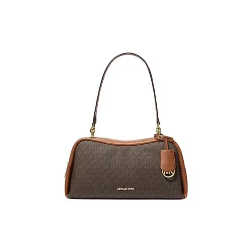 MICHAEL KORS Cecily Холст Плечевая Сумка Средняя Женская Коричневая