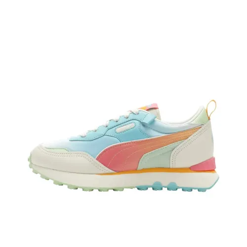 PUMA Rider FV Low Топ Kids Lifestyle Shoes Белый Синий Розовый Подростки