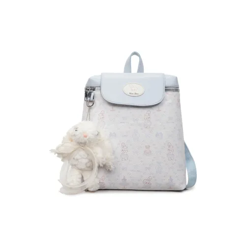 OKEKE ПУ (полиуретан) Рюкзак Женские Синий Фиолетовый