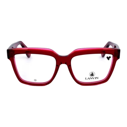 Lanvin Ацетат Квадратные Оправы для Очков Женские Красные