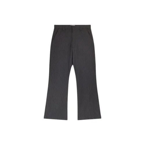 Jaded London GREY Полоска Stacked Буткат Брюки костюма Костюм Трусы Мужской