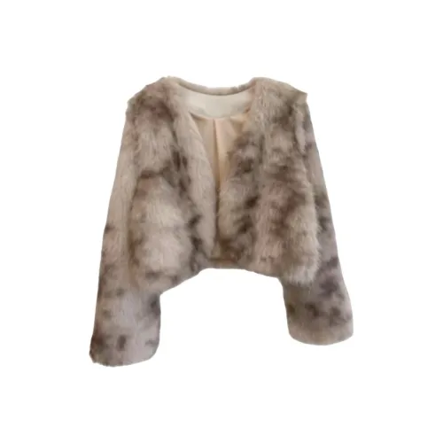 ONE PASS STUDIO Серый Женские Меховые изделия