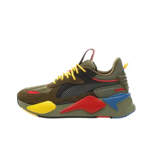 PUMA RS X Low Топ Kids Lifestyle Shoes Армейский зеленый Подростки