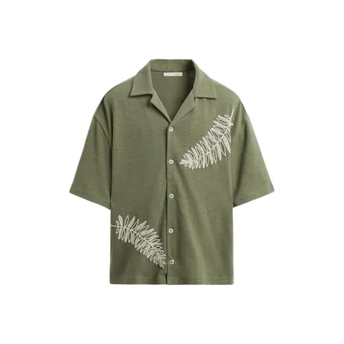 ZARA Зеленые Мужские Рубашки