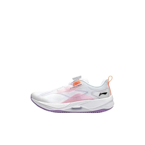 LINING YOUNG Super Light 21 Амортизация и Дышащий Низкий Топ Детские Беговые Кроссовки Стандартный Белый Детский