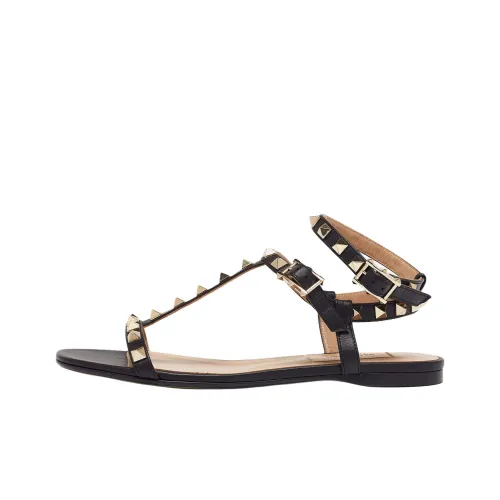 Valentino Rockstud One Ремешок Сандалии Женские Черные