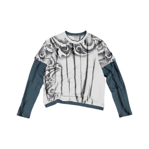 Jaded London Waves Double Layer Длинный рукав Т-рубашка Мужская