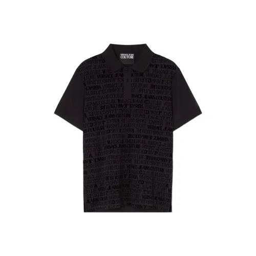 VERSACE JEANS COUTURE Мужская черная поло
