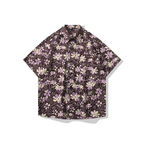 HYLHYL Фиолетовый Унисекс Рубашки