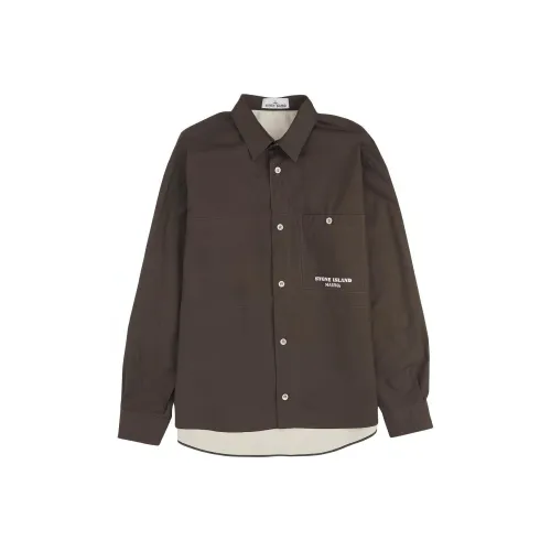 Stone Island Темно-серый Мужской Куртки